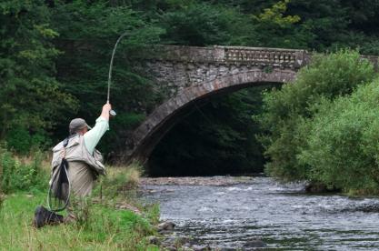 Fly Fishing in teh Scottish Borders Photo Courtesy of Steve Thornton